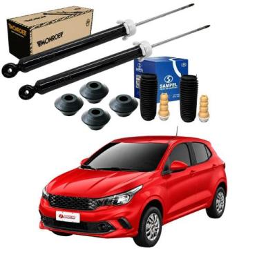 Imagem de Par Amortecedor Traseiro Fiat Argo TREKKING + Coxim Batente 2019 até 2