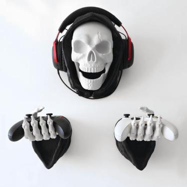 Imagem de Suporte Grim Reaper Caveira para Headset e Controle - Organizador de P
