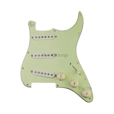Imagem de Pickguard Alnico 5 SSS ST 1969 Para Guitarra Elétrica, Pré-cabeado Com