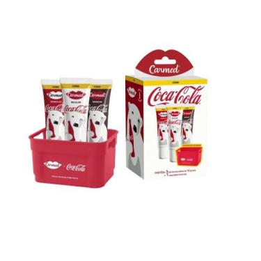 Imagem de Kit Carmed Coca-Cola 3 Hidratantes Labiais de 10g cada - Cimed