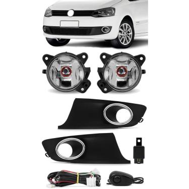 Imagem de Kit Farol de Milha Neblina Vw Fox e Spacefox 2010 2011 2012 2013 - Botão Alternativo