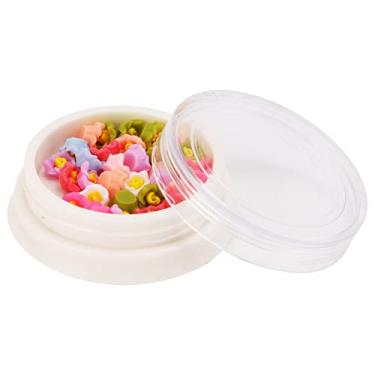 Imagem de Flores de arte de unhas, mini flores coloridas de arte de unhas para artesanato diy para fabricação de joias