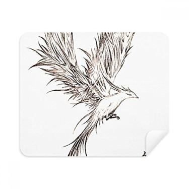Imagem de Rosefinch Sketch Fuying Painting Bird Fushicho Pano de limpeza Limpador de tela 2 peças Tecido de camurça