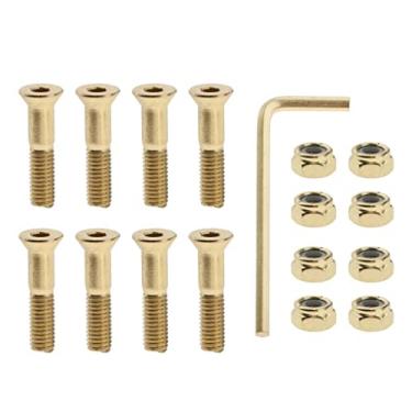 Imagem de Esquirla 8 Conjuntos de Parafusos E Porcas de aço para Skate de Skate E Parafusos de Ferragem Cruzador para Kit de Caminhão