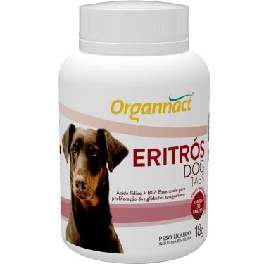 Imagem de Suplemento Eritrós Dog Tabs Organnact 30 Unidades 18 gr
