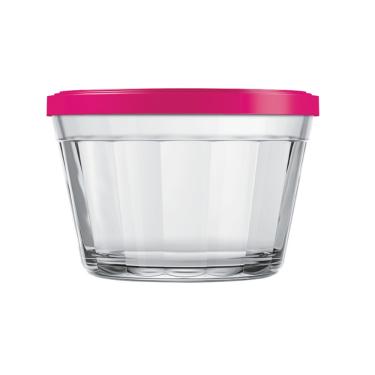 Imagem de 1 Tigela Vidro Americano Tampa Plastica Sortida 600ml Nadir