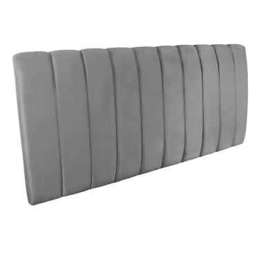 Imagem de Cabeceira Painel Olivia Queen 160cm Cinza