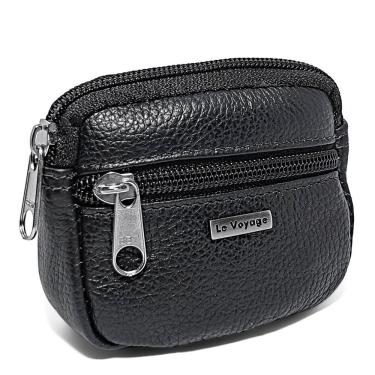 Imagem de Porta Níquel Moedas Pequeno De Couro Le Voyage Espaçoso