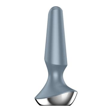 Imagem de Satisfyer Plug-ilicious 2 Vibrador Anal com App Control - Plug Anal Vibratório, Plug Butt, Forma Volumosa, Ponta Arredondada, Base Larga - Compatível com App Satisfyer, Impermeável, Recarregável (Gelo)
