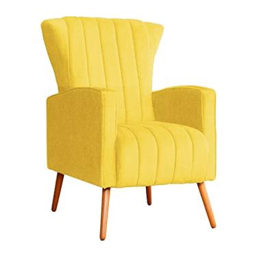 Imagem de Poltrona Decorativa Melinda Pés Palito Suede Cores - DS Estofados