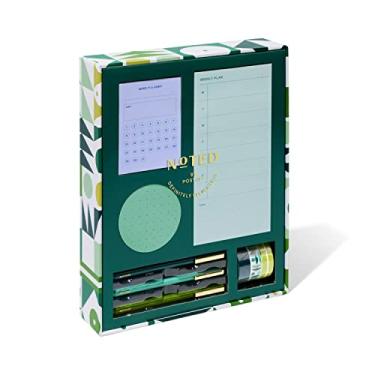 Imagem de Observado por Post-it Caixa de presente com notas impressas, conjunto de 5 peças, cores legais, inclui redondo, rastreador de hábitos, notas adesivas semanais, pacote com 3 canetas, pacote com 3 fitas