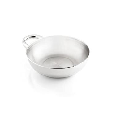 Imagem de GSI Outdoors Tigela de aço inoxidável geleira com alça para acampamento, aço inoxidável escovado, 23 cm