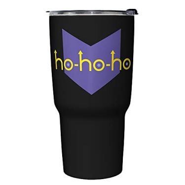 Imagem de Marvel Caneca de viagem isolada de aço inoxidável Hawkeye HoHoHoHo Logo de 765 ml, multicolorida