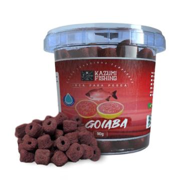 Imagem de 4 Ração Furadinha 90gr Pesca Essência Goiaba E Beijinho