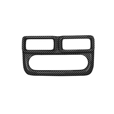 Imagem de GZBFTDH Acessórios para interiores de carro compatíveis com Maverick 2023 Estilo Fibra de Carbono Lateral Saída de Ar Condicionado Acabamento Tampa da Armação, Tampa da Ventilação Direita e Esquerda (Saída de Ar do Quadro)