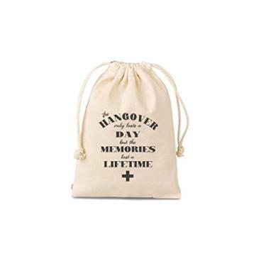 Imagem de Conjunto de 10 sacos de ressaca cruzada que duram apenas um dia memórias duram para sempre kits de ressaca de ressaca kit de recuperação de ressaca de casamento kit de bolsa de festa de despedida de s