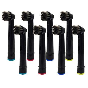 Imagem de 8 peças cabeças de escova de cerdas com infusão de carvão para escova de dentes elétrica para cuidados profissionais/profissionais SmartSeries/TriZone, compatível com Pro1000 Pro3000 Pro5000 Pro7000