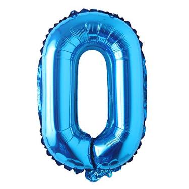 Imagem de Balões de festa de aniversário azul de 101,6 cm, decorações de casamento, alfabeto, letras de hélio, balões de hélio, suprimentos para chá de bebê (101,6 cm, azul puro)