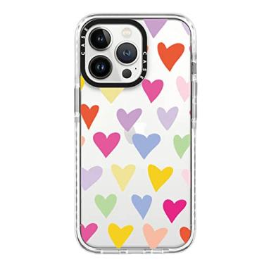Imagem de Capa de telefone à prova de choque pára-choque para iphone 14 13 12 11 pro x xs xr max 7 8 plus se multicolorido amor coração macio tpu capa traseira transparente, corações coloridos, para iphone 8