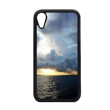 Imagem de Capa com imagem da natureza da ciência escura do oceano para iPhone XR para proteção de telefone Apple