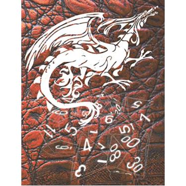 Imagem de RPG Character Diary & Planner: 52 Week Weekly Planner Plus 52 Role Playing Game Character Journal Pages Plus Graph, Hex, Cross Grid and Dot Pages for Mapping: Dragon Skin Cover Design Style