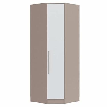 Imagem de Guarda Roupa Modulado Canto Oblíquo 1 Porta Requinte+ Móveis Castro Duna Line/branco Line