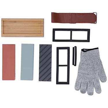 Imagem de Conjunto De Pedras Para Afiar Facas, Kit De Pedras Para Afiar Facas, Grão Premium De 4 Lados 400/1000 3000/8000 Pedra De água, Conjunto De Pedras Para Amolar Profissionais, Pedras Achatadas