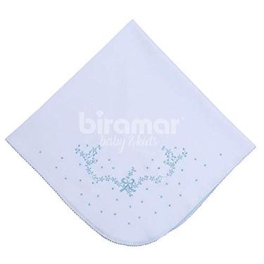 Imagem de Biramar Baby Vira Manta Para Bebê Fustão Paris Azul Azul
