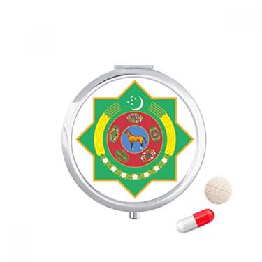 Imagem de Porta-comprimido com emblema nacional da Ásia do Turcomenistão