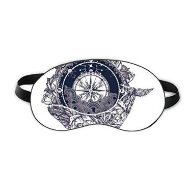 Imagem de Bússola Flower Stars Art Pattern Sleep Eye Shield Soft Night Vlindfold Shade Cover