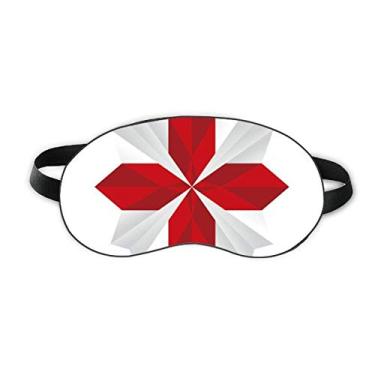 Imagem de Capa para sombra noturna macia com estampa de flores de origami abstrato de Natal