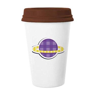 Imagem de Caneca de Saturno Universo e Alienígena Copo de Cerâmica Copo de Café Copo