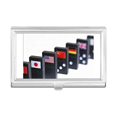 Imagem de Pai Gow Porta-cartões de visita com bandeira de dados para jogos