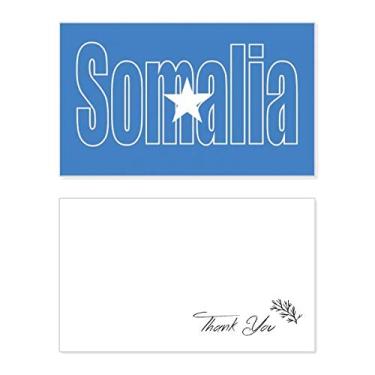 Imagem de Nome da bandeira do país da Somália, cartão de agradecimento, papel de aniversário, agradecimento de casamento