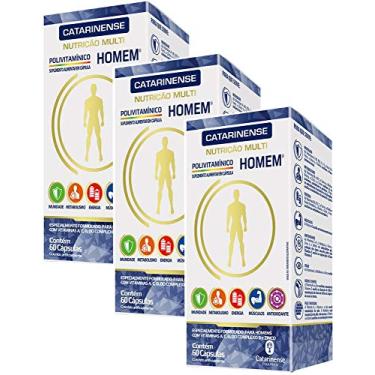 Imagem de Polivitamínico A-Z Homem - 3 unidades de 60 Cápsulas - Catarinense