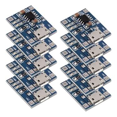 Imagem de Módulo Carregador De Bateria Lítio TP4056 5V 1A Kit 10 - Peças