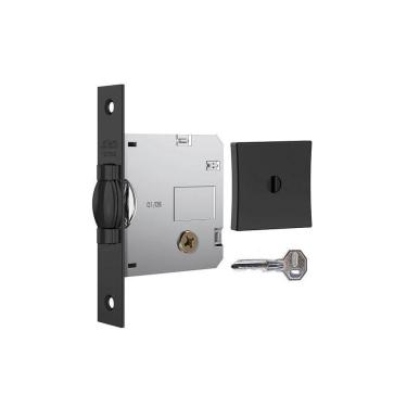 Imagem de Fechadura Rolete Pivotante Stam 1005 Preta Preto Tetra Chave