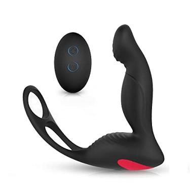 Imagem de Massageador de próstata recarregável com estimulador de testículos e controle remoto TO11 vibradoris masculino prostata