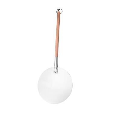 Imagem de Ioensy Pá de pizza, pá de pizza de metal de alumínio, alça de madeira destacável, ferramentas de cozimento de cozinha, casca de pizza conveniente, durável, 82CM