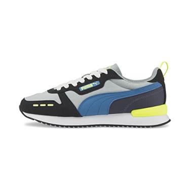 Imagem de PUMA Malha masculina R78, Quarry-Vallarta, azul, puma preto-amarelo, alerta, 12