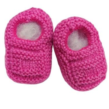Imagem de Sapatinho de Bebê de Tricô Rosa Pink - 0 a 3 meses