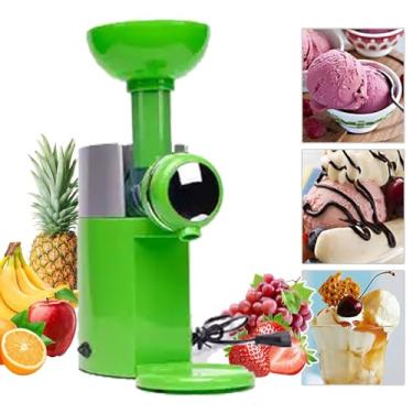 Imagem de Máquina De Sorvete, Máquina Automática Doméstica De Sobremesas De Frutas Congeladas, Sorveteira De Frutas, Máquina De Milkshake Caseiro DIY, Mini Máquina De Lama,Green
