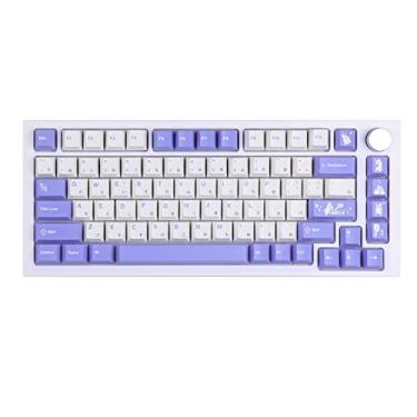 Imagem de EPOMAKER Conjunto de teclas de sublimação Bunny com 134 teclas Cherry Profile PBT Dye para teclado mecânico para jogos, compatível com estrutura Cherry Gateron Kailh Otemu MX