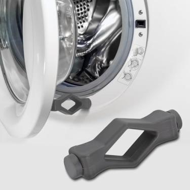 Imagem de Suporte da porta da lavadora de carga frontal, Suporte da porta da lavadora, Suporte da porta da m¨¢quina de lavar, Suporte da porta, Porta dupla flex¨ªvel O batente da porta da lavadora tipo(gray)