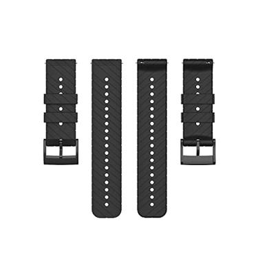 Imagem de NATEFEMIN Pulseira de relógio de silicone macio 24 mm pulseira de substituição para relógio Suunto peça acessório