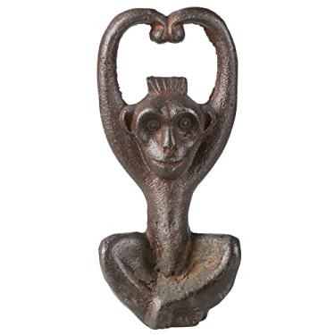 Imagem de AREOhome HomArt Abridor de garrafas de macaco, 14,6 cm de altura, ferro fundido, ferrugem (21112-1)