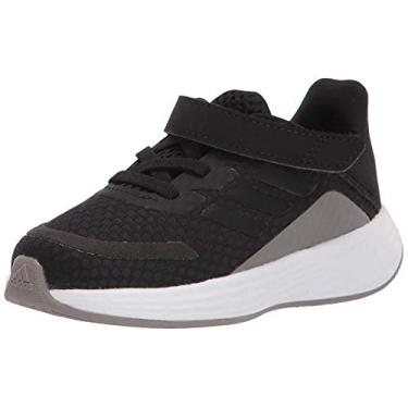 Imagem de adidas Tênis de corrida unissex para bebês Duramo Sl, Preto/Preto/Cinza, 4 Toddler