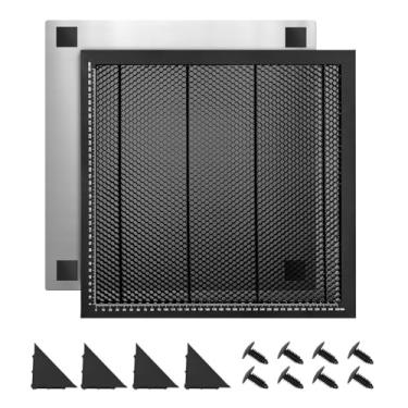 Imagem de Daconovo Gravador a laser Mesa de trabalho em favo de mel Estrutura totalmente metálica Plataforma de painel de aço com medição para máquina de gravação a laser CO2 / Diodo/Fibra e compatível com gr
