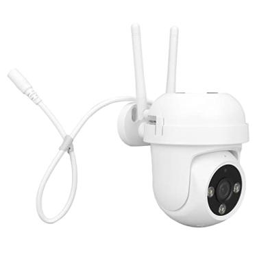 Imagem de Câmera de Segurança Sem Fio, Intercomunicador de Voz Bidirecional 100-240V Câmera de Segurança IΡ66 para Exterior (Plugue EUA 100‑240V)