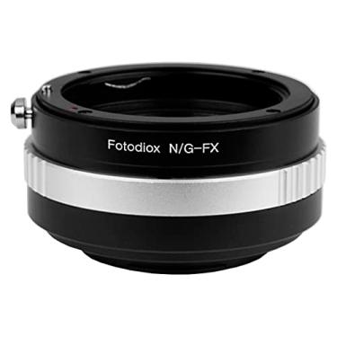 Imagem de Adaptador de montagem de lente Fotodiox compatível com lente Nikon Nikkor F Mount tipo G D/SLR em câmeras Fuji X-Mount